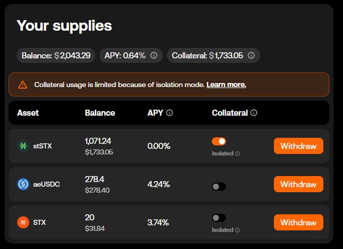 How to use Stacks Market V1 to Earn Yield