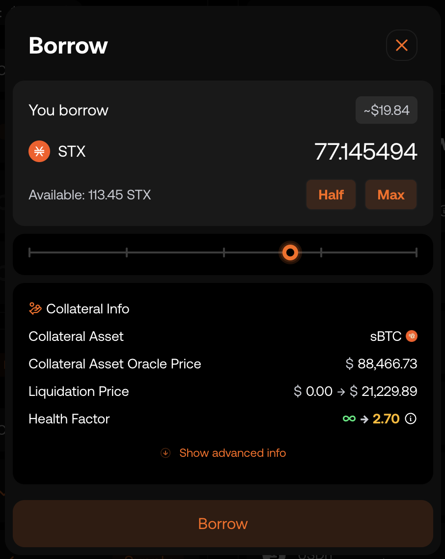 How to use Stacks Market to Borrow Assets
