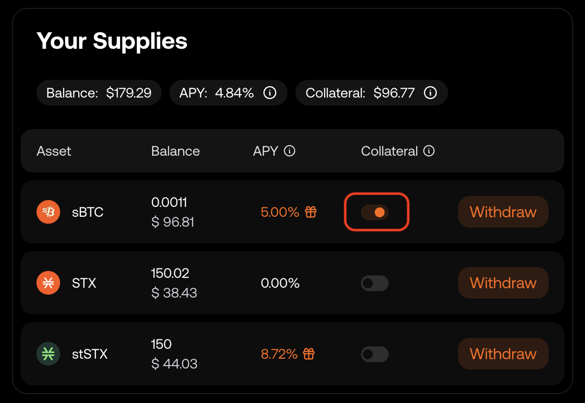 How to use Stacks Market to Borrow Assets