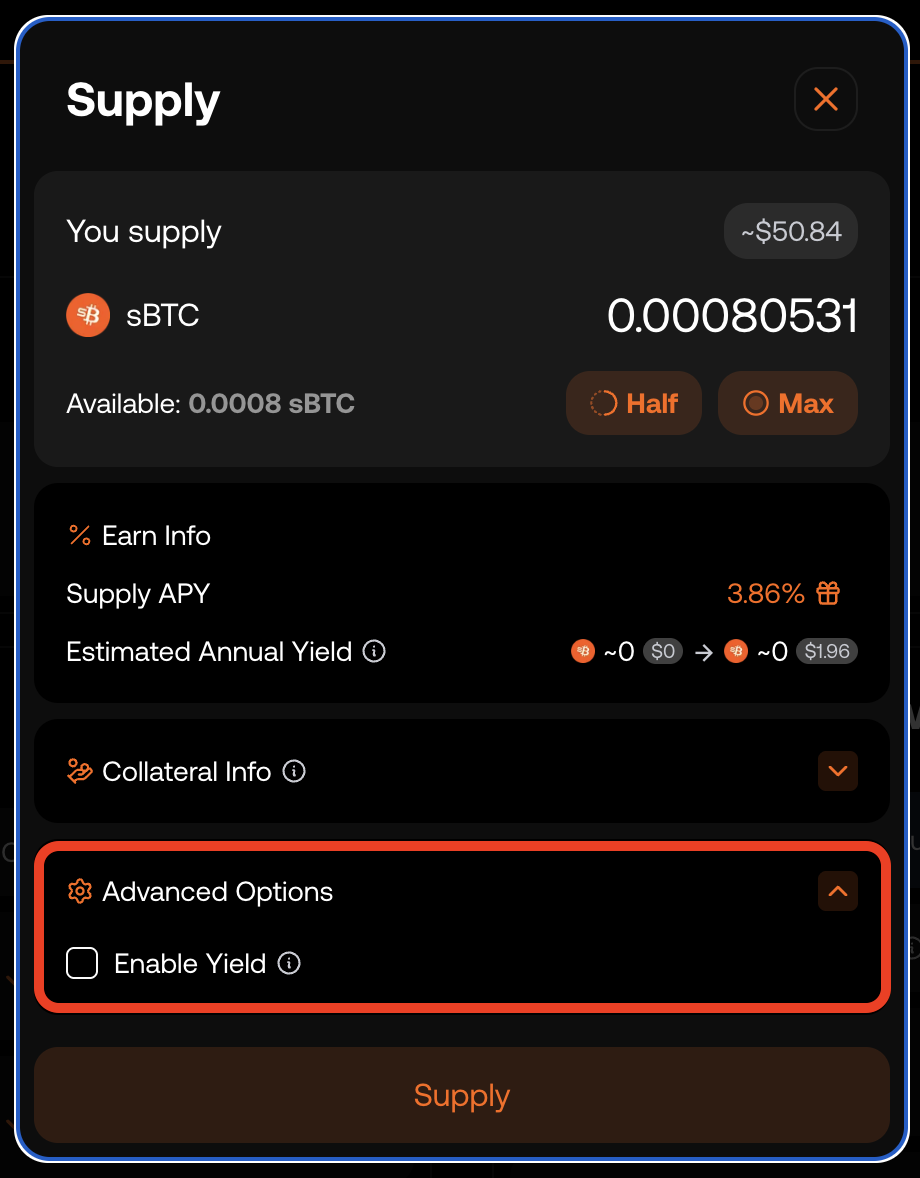 How to use Stacks Market to Earn Yield